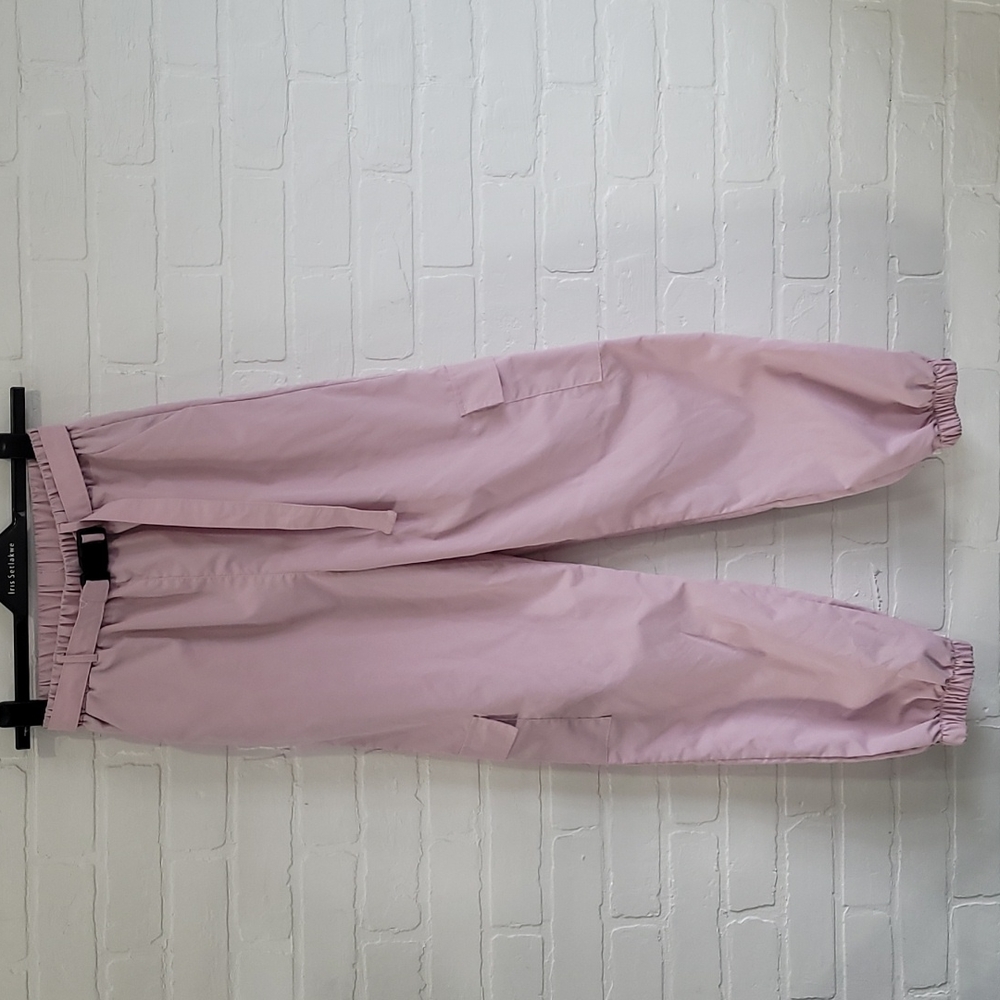 Lavender cargo joggers